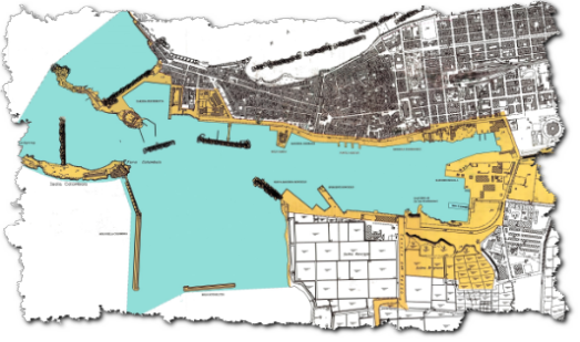 Mappa del Porto di Trapani